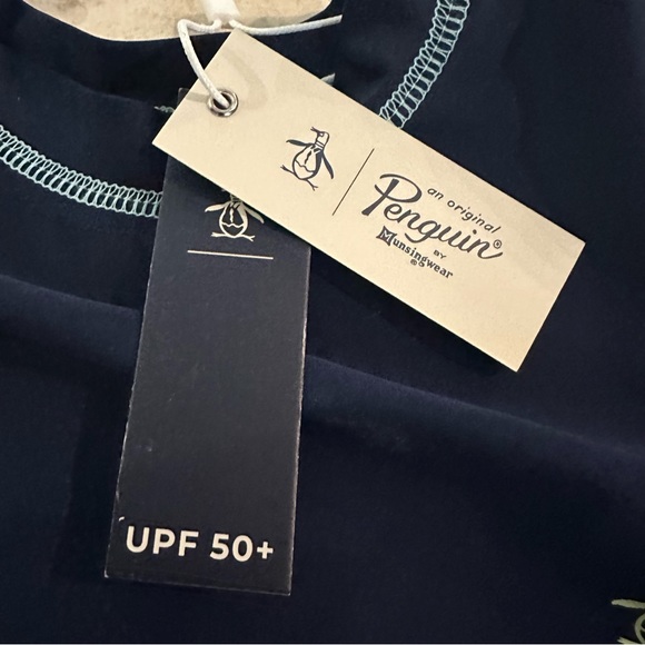 The Original Penguin - swim trunks and rashgaurd set - Picture 2 of 5